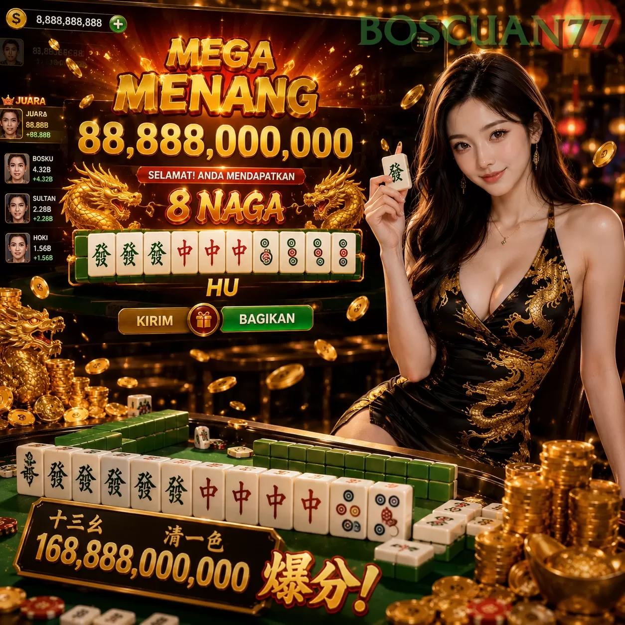 Main boscuan778888t7 Menang Jackpot Besar